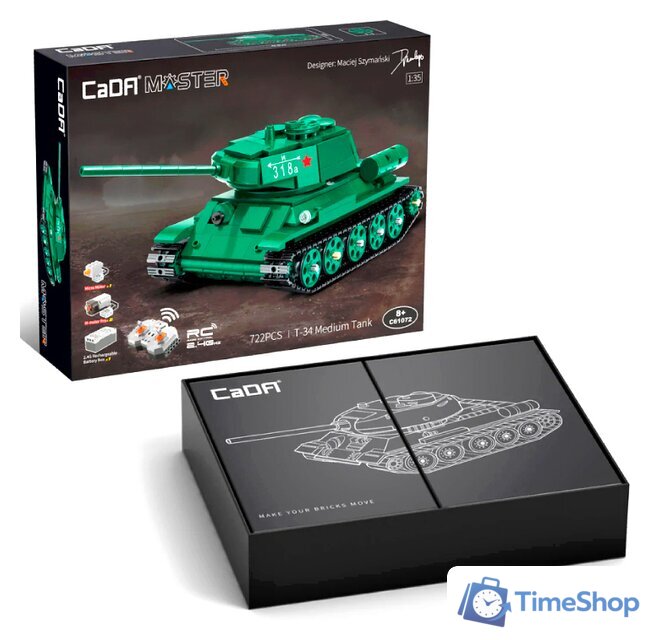 Конструктор CaDa C61072W Танк Т34 - Изображение №1 — Интернет-магазин Time-Shop