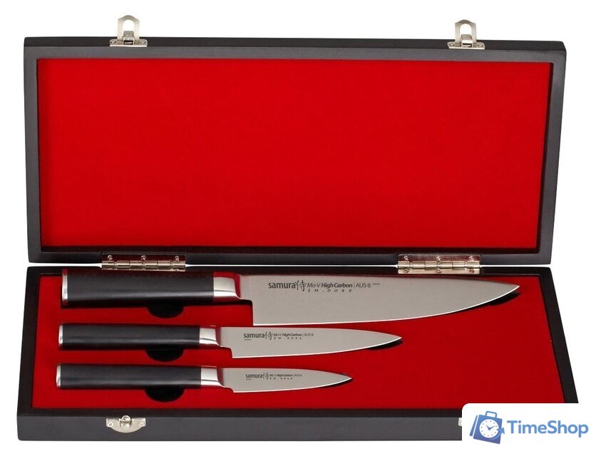 Набор ножей Samura Mo-V SM-0220 - Изображение №6 — Интернет-магазин Time-Shop