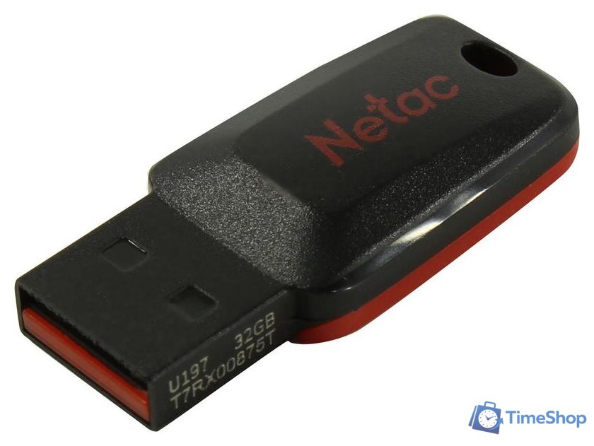USB Flash Netac U197 USB 2.0 32GB NT03U197N-032G-20BK - Изображение №1 — Интернет-магазин Time-Shop