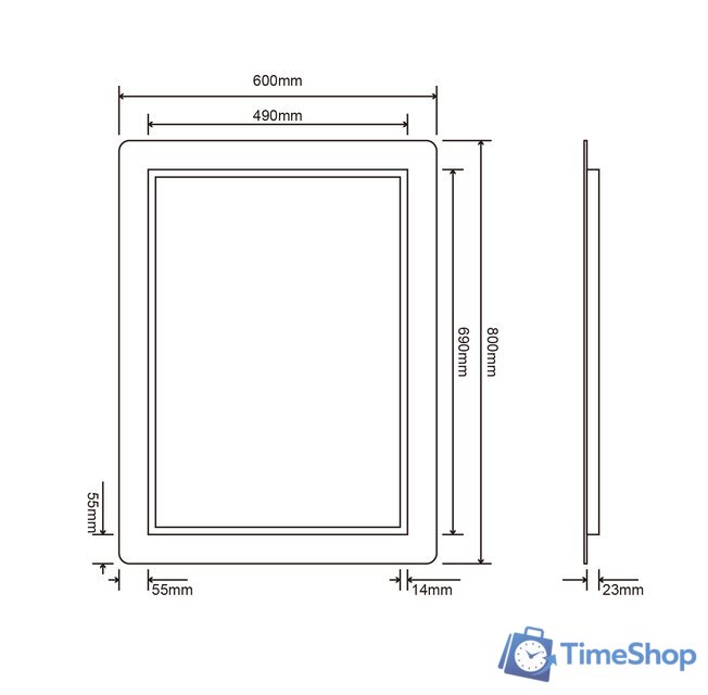  Roxen Зеркало Irida 510185-60 60х80 - Изображение №10 — Интернет-магазин Time-Shop