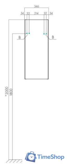  Акватон Шкаф для ванной Асти 1A262903AX2B0 - Изображение №5 — Интернет-магазин Time-Shop