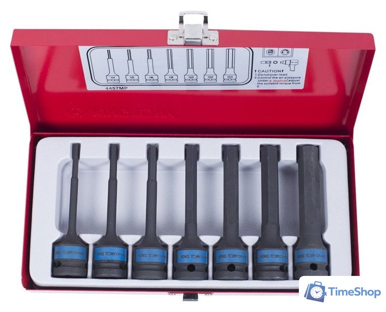 Набор трещотка с головками King Tony 4457MP (7 предметов) - Изображение №2 — Интернет-магазин Time-Shop