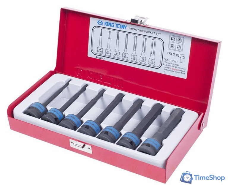 Набор трещотка с головками King Tony 4457MP (7 предметов) - Изображение №3 — Интернет-магазин Time-Shop