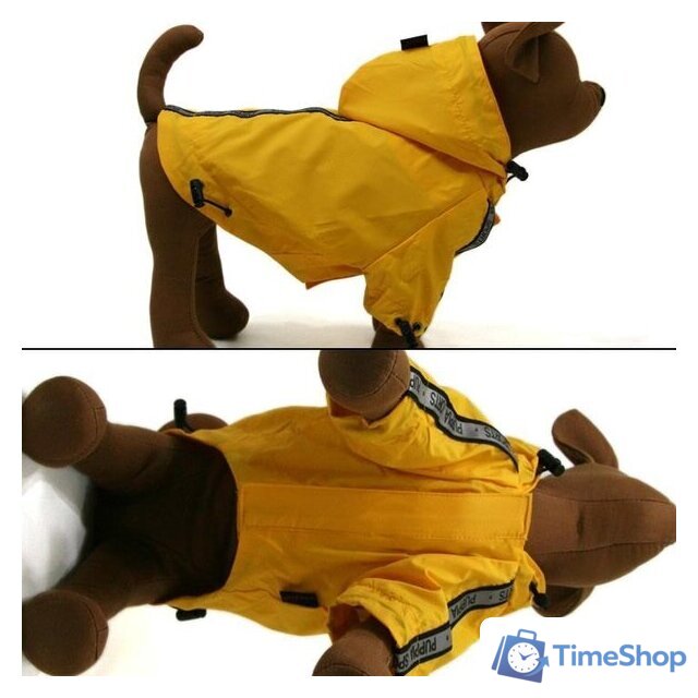 Дождевик для животных Puppia Base Jumper PEAF-RM03-YE-4L (желтый) - Изображение №4 — Интернет-магазин Time-Shop