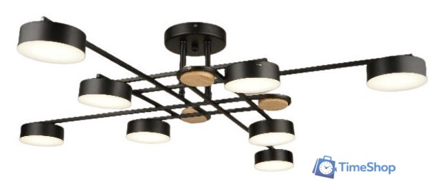 Припотолочная люстра Mirastyle SX-N-8996/8 BK - Изображение №1 — Интернет-магазин Time-Shop