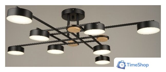 Припотолочная люстра Mirastyle SX-N-8996/8 BK - Изображение №2 — Интернет-магазин Time-Shop