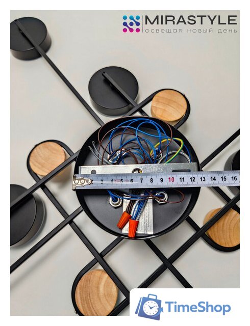 Припотолочная люстра Mirastyle SX-N-8996/8 BK - Изображение №15 — Интернет-магазин Time-Shop