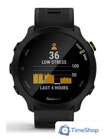 Умные часы Garmin Forerunner 55 (черный) - Изображение №4 — Интернет-магазин Time-Shop