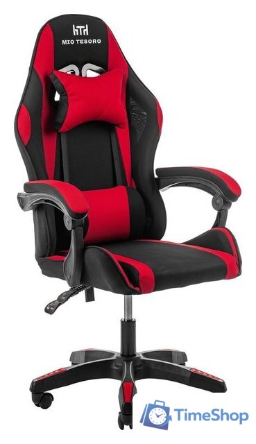 Игровое (геймерское) кресло Mio Tesoro Примо 8011 (черный/красный) - Изображение №1 — Интернет-магазин Time-Shop