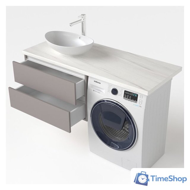  Дабер Тумба под умывальник 003 Т3.8.0.4Б (серый/белый) - Изображение №4 — Интернет-магазин Time-Shop