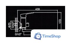 Смеситель Ledeme RL2249 - Изображение №2 — Интернет-магазин Time-Shop