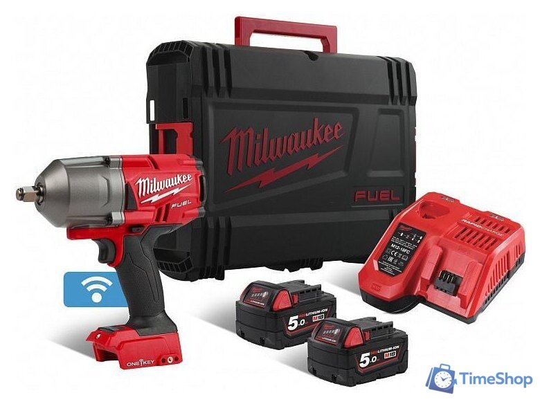 Гайковерт Milwaukee M18 ONEFHIWF12-502X 4933459727 (с 2-мя АКБ, кейс) - Изображение №6 — Интернет-магазин Time-Shop