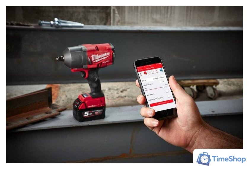 Гайковерт Milwaukee M18 ONEFHIWF12-502X 4933459727 (с 2-мя АКБ, кейс) - Изображение №3 — Интернет-магазин Time-Shop