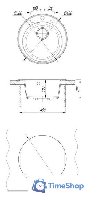 Кухонная мойка Dr. Gans Smart Пион (серый) - Изображение №2 — Интернет-магазин Time-Shop