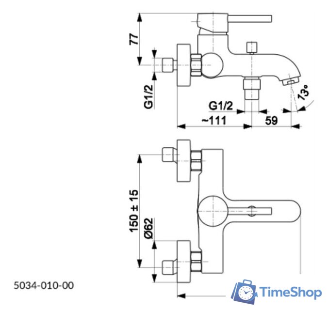 Смеситель Armatura Moza 5034-010-31 - Изображение №2 — Интернет-магазин Time-Shop