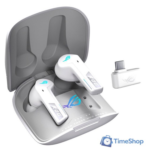 Наушники ASUS ROG Cetra True Wireless SpeedNova Moonlight White - Изображение №1 — Интернет-магазин Time-Shop