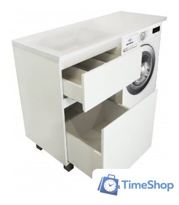  Эстет Тумба Dallas Luxe ФР-00002268 с умывальником Dallas 130 (правая) - Изображение №3 — Интернет-магазин Time-Shop