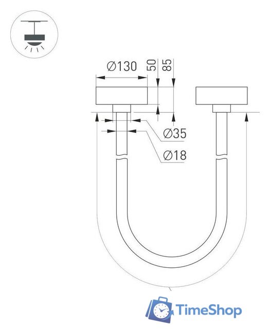 Подвесная люстра Arlight SP-Tropic-Surface-R18-L1200-18W Day4000 043394 - Изображение №3 — Интернет-магазин Time-Shop