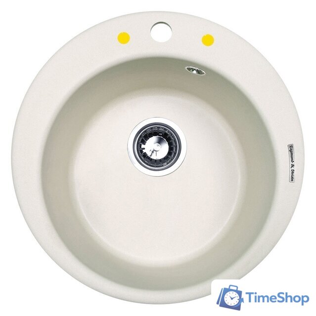 Кухонная мойка Zigmund & Shtain Kreis 480 (индийская ваниль) - Изображение №1 — Интернет-магазин Time-Shop