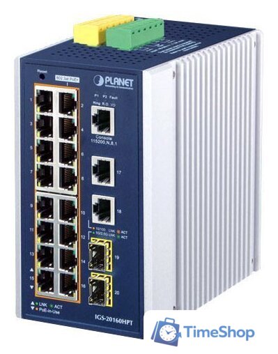 Управляемый коммутатор 3-го уровня PLANET IGS-20160HPT - Изображение №1 — Интернет-магазин Time-Shop