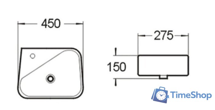 Умывальник SantiLine SL-2017R - Изображение №2 — Интернет-магазин Time-Shop