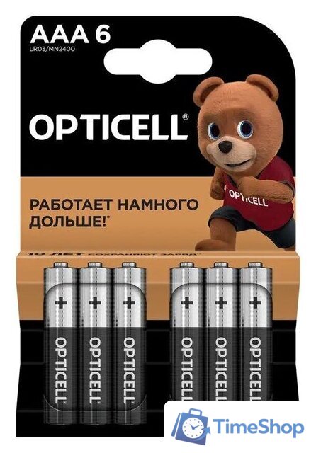 Батарейка Opticell Basic AAA (6 шт) - Изображение №1 — Интернет-магазин Time-Shop