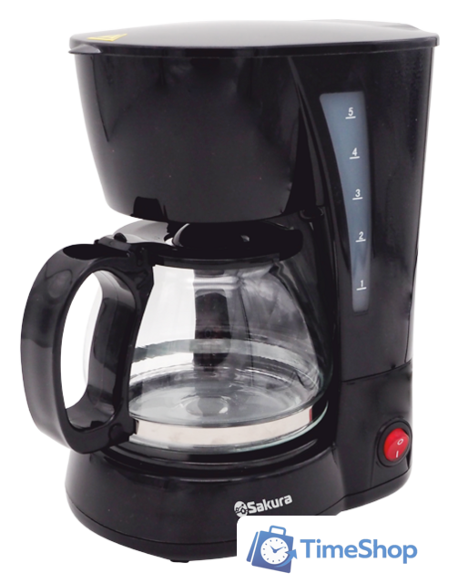 Капельная кофеварка Sakura SA-6107BK - Изображение №1 — Интернет-магазин Time-Shop