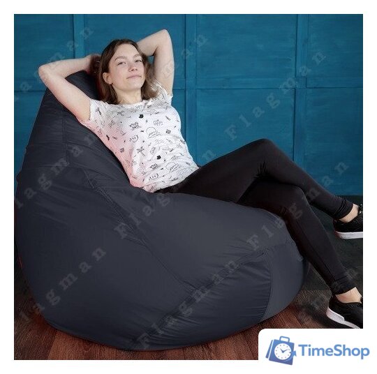 Кресло-мешок Flagman Груша Мега Г3.1-01 (черный) - Изображение №11 — Интернет-магазин Time-Shop