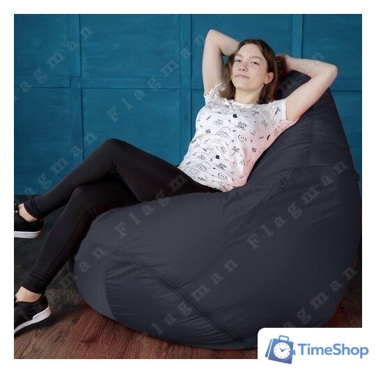 Кресло-мешок Flagman Груша Мега Г3.1-01 (черный) - Изображение №12 — Интернет-магазин Time-Shop