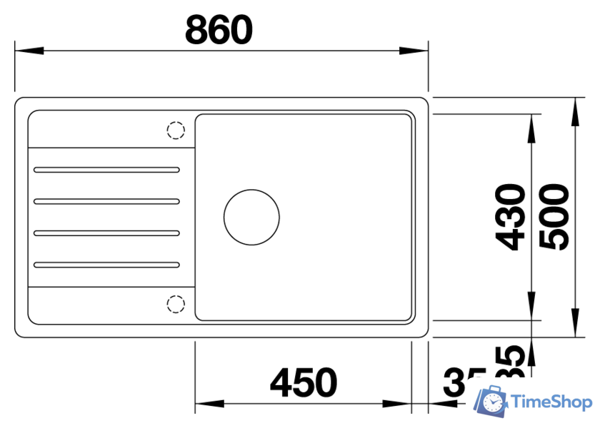 Кухонная мойка Blanco Legra XL 6 S 523328 (белый) - Изображение №2 — Интернет-магазин Time-Shop