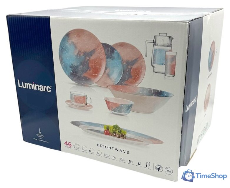 Столовый сервиз Luminarc Brightwave V8582 (46пр) - Изображение №2 — Интернет-магазин Time-Shop