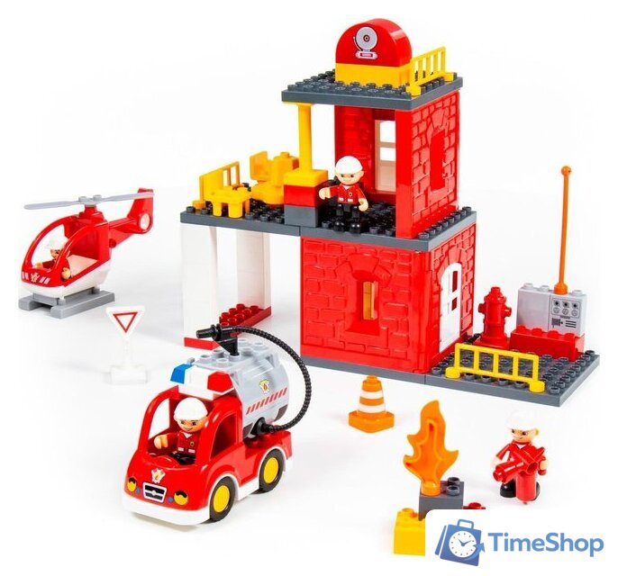 Конструктор Полесье 77516 Пожарная станция - Изображение №3 — Интернет-магазин Time-Shop