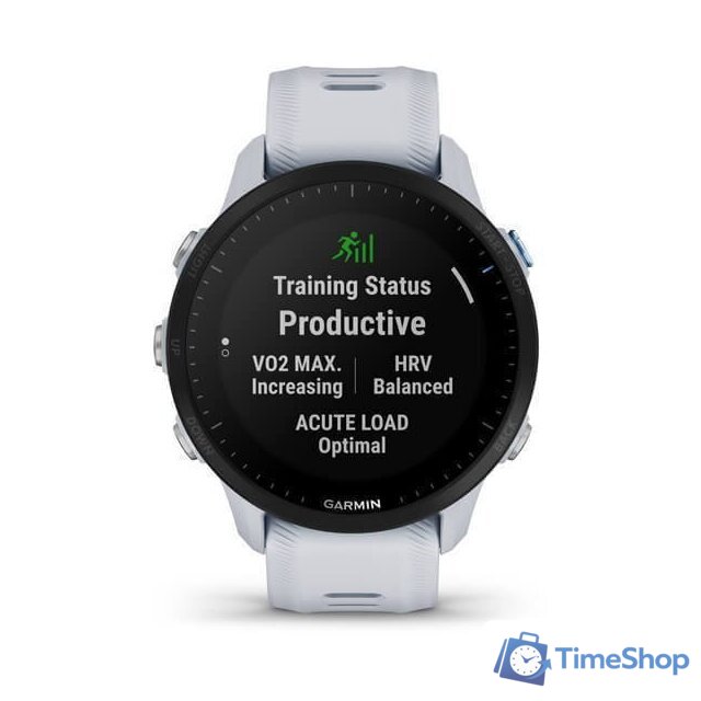 Умные часы Garmin Forerunner 955 (белый камень) - Изображение №2 — Интернет-магазин Time-Shop