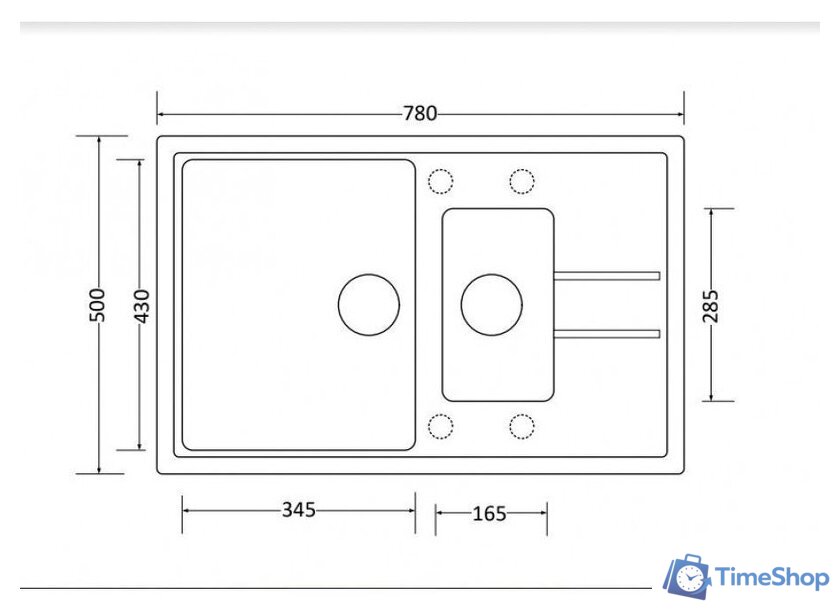 Кухонная мойка ZorG Luka 102 (слоновая кость) - Изображение №3 — Интернет-магазин Time-Shop