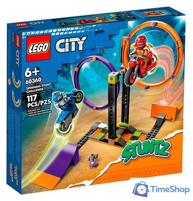 Конструктор LEGO City 60360 Испытание каскадеров с вращением - Изображение №1 — Интернет-магазин Time-Shop