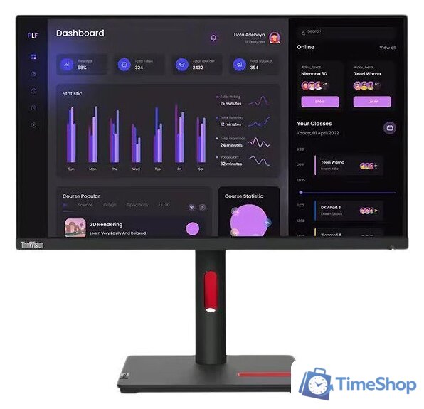 Монитор Lenovo ThinkVision T24i-30 63CFMATXUK - Изображение №1 — Интернет-магазин Time-Shop