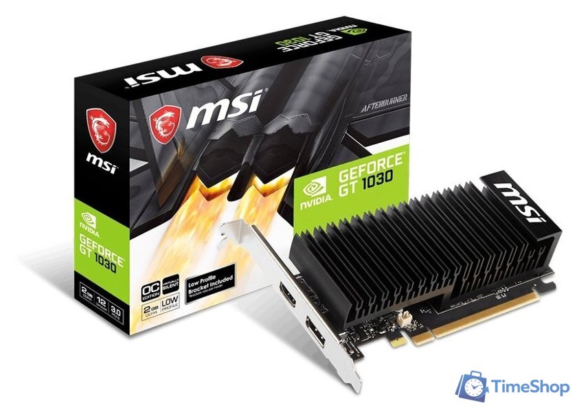 Видеокарта MSI GeForce GT 1030 LP OC 2GB DDR4 - Изображение №5 — Интернет-магазин Time-Shop