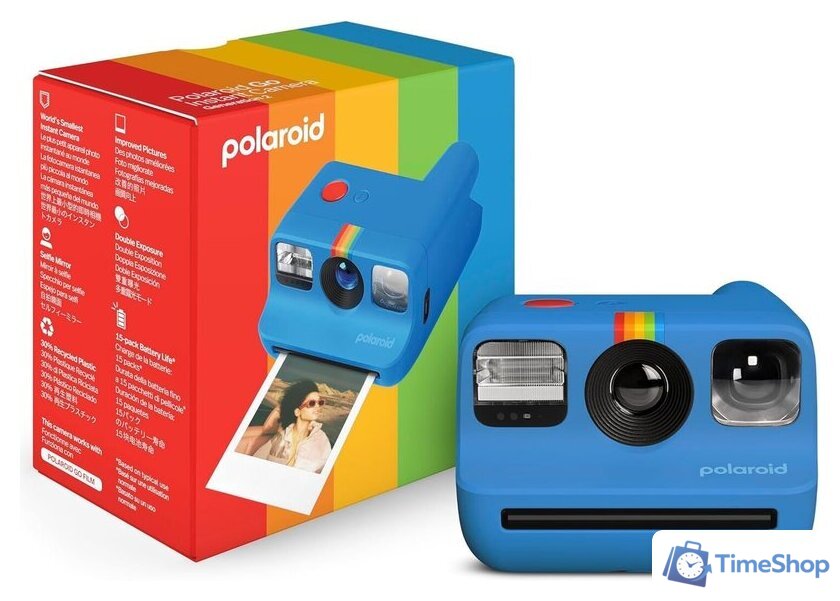 Фотоаппарат Polaroid Go Instant Camera Generation 2 (синий) - Изображение №3 — Интернет-магазин Time-Shop