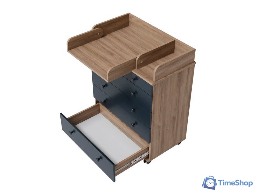 Детский комод Incanto Oskar V 800/5 PK-0004/5 (дуб/графит) - Изображение №9 — Интернет-магазин Time-Shop