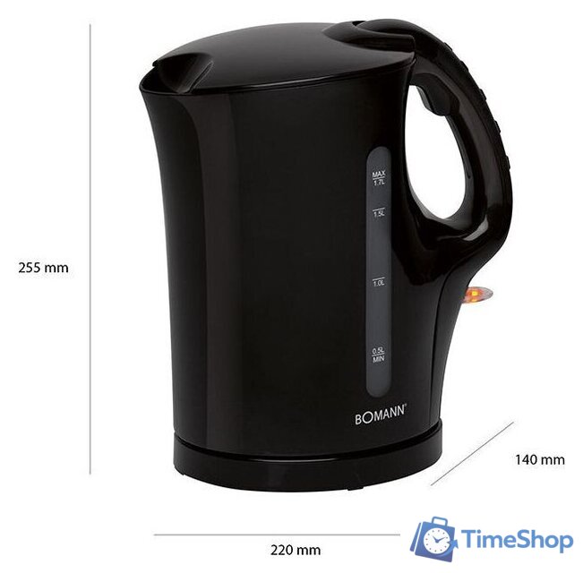 Электрический чайник Bomann WK 5011 - Изображение №7 — Интернет-магазин Time-Shop