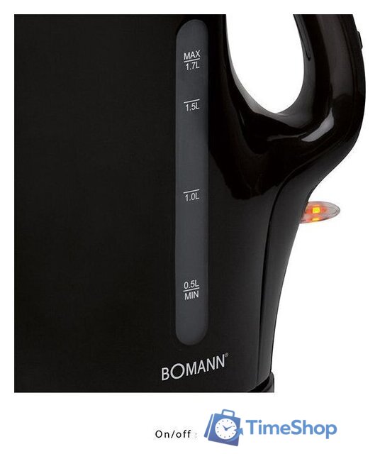Электрический чайник Bomann WK 5011 - Изображение №4 — Интернет-магазин Time-Shop