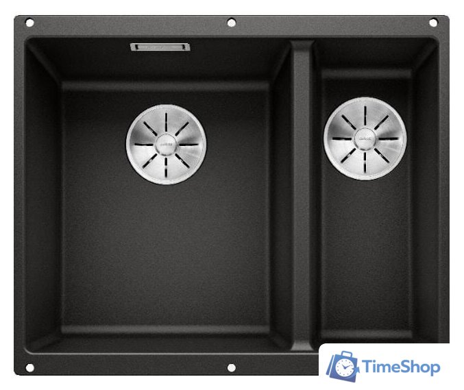 Кухонная мойка Blanco Subline 340/160-U 525985 (правая, черный) - Изображение №1 — Интернет-магазин Time-Shop