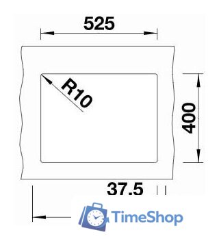 Кухонная мойка Blanco Subline 340/160-U 525985 (правая, черный) - Изображение №3 — Интернет-магазин Time-Shop