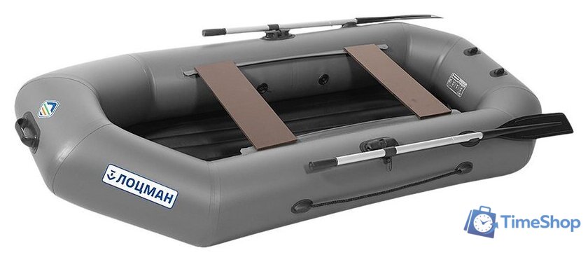 Моторно-гребная лодка Лоцман Гребная под мотор стандарт ЛС-260 ВНД (серый) - Изображение №1 — Интернет-магазин Time-Shop