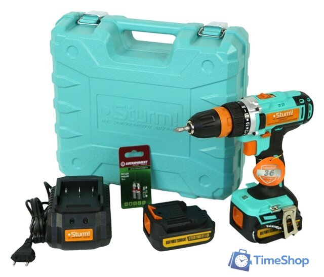 Дрель-шуруповерт Sturm CD3614T (с 2-мя АКБ, кейс) - Изображение №1 — Интернет-магазин Time-Shop