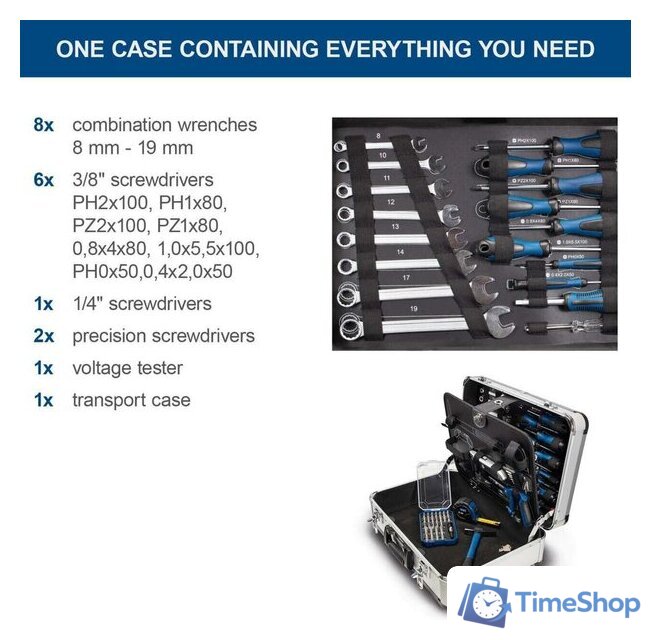 Универсальный набор инструментов Scheppach TB150 5909306900 (101 предмет) - Изображение №5 — Интернет-магазин Time-Shop