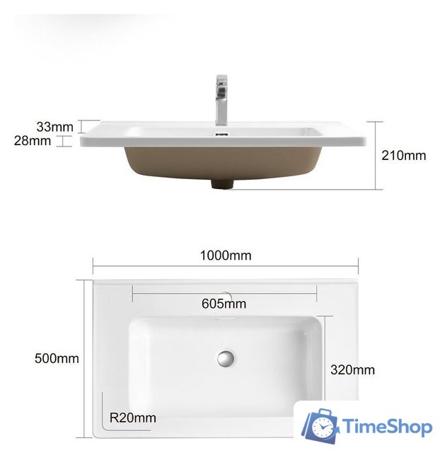 Умывальник Lauter 211189-100 - Изображение №11 — Интернет-магазин Time-Shop