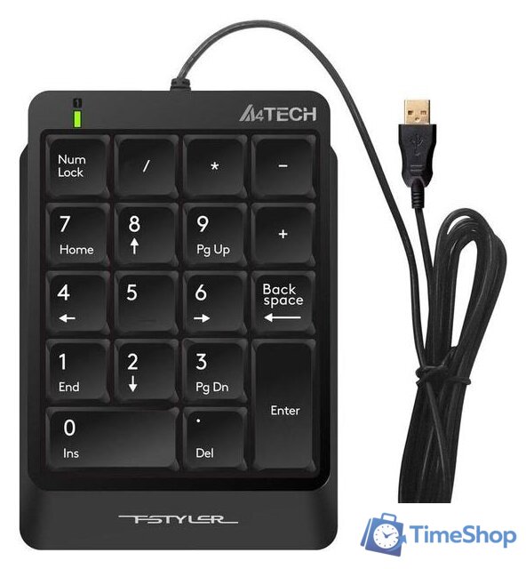 Цифровой блок A4Tech FK13P (черный) - Изображение №1 — Интернет-магазин Time-Shop