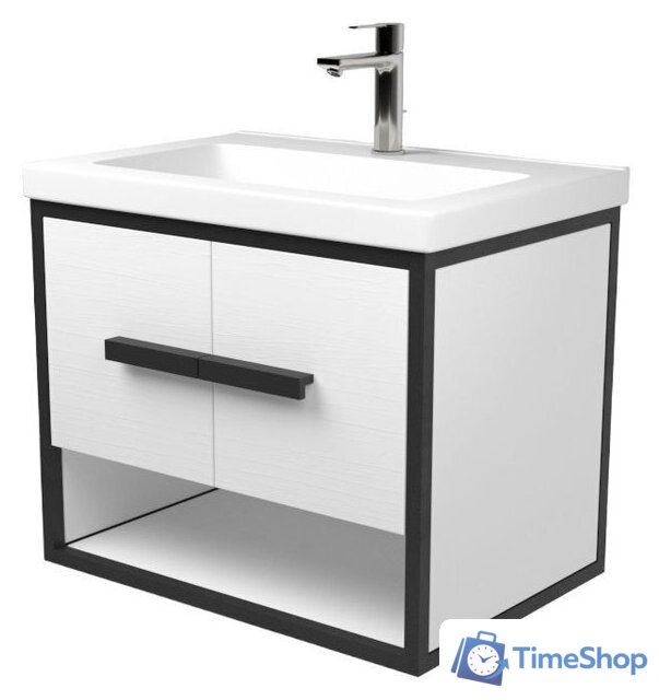  Дабер Тумба под умывальник 009 Тобаго/Эридан/Артвин 60 Т9.6Т.2.5 (черный/белый) - Изображение №1 — Интернет-магазин Time-Shop