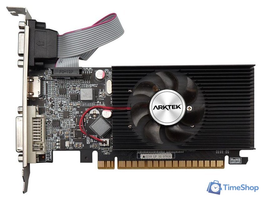 Видеокарта Arktek GeForce GT210 1GB DDR3 AKN210D3S1GL1 - Изображение №1 — Интернет-магазин Time-Shop